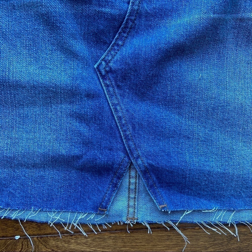 Madewell cutout denim a-line mini skirt NWT 33” - Picture 7 of 11